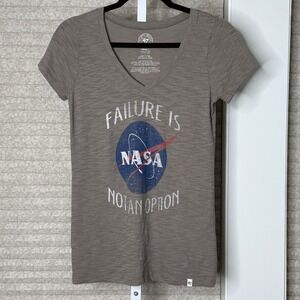 47 Brand NASA T Shirt Failure Is Not An Option Graphic Tee Womens Small Preloved